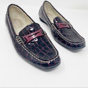 Sperry Leather Top Siders Pink Black Snakeskin